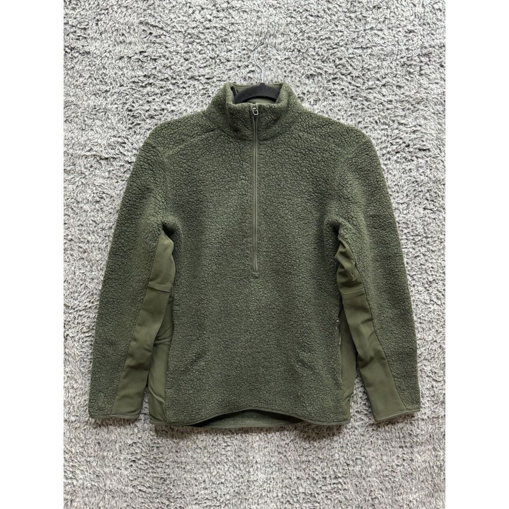 Lululemon Men's Tundra Tech Half Zip Pullover Fleece‎ Sweatshirt XS green